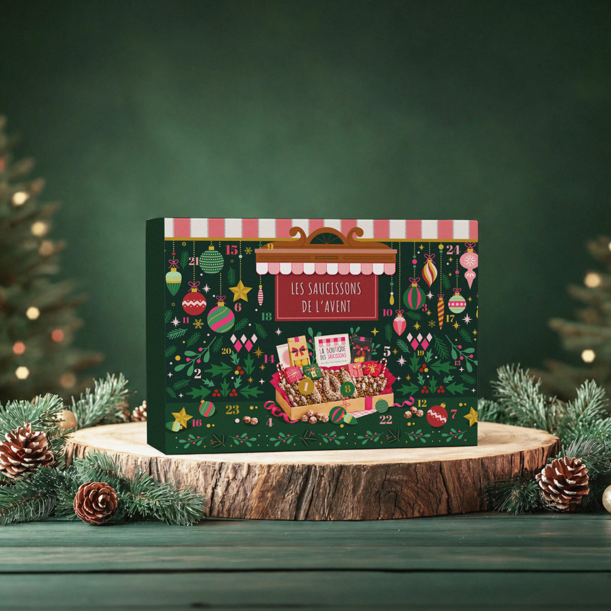 Précommande - Calendrier de l'avent saucissons 2026 - Coffret 87 pièces