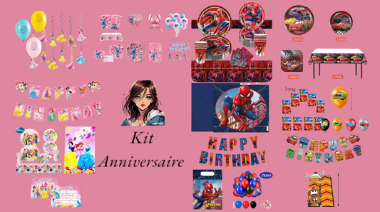 Kit Anniversaire  Pour 10 Enfants