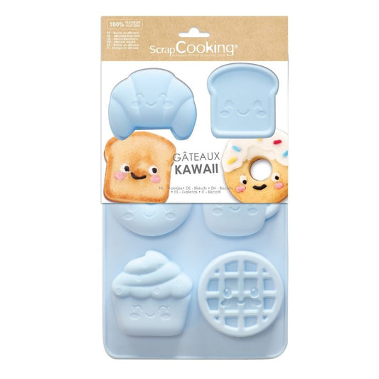 Moule silicone gâteaux Kawaii - 6 formes