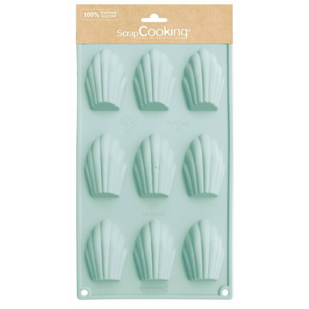 Moule silicone pour 9 madeleines