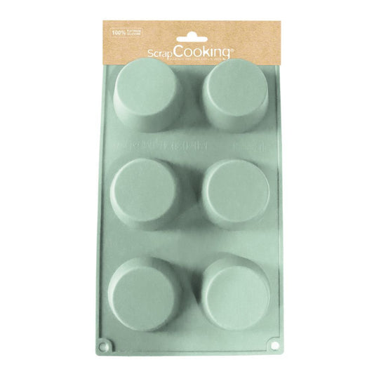 Moule à gâteaux silicone 6 muffins