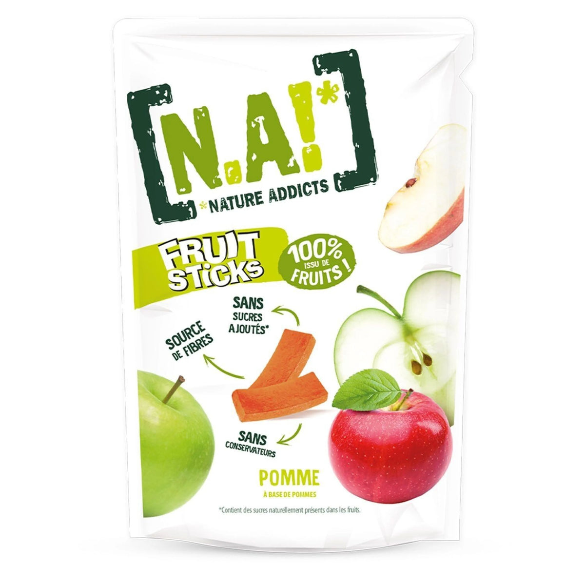 N.A! Nature Addicts - Sachet de Fruit Sticks Pomme 40g