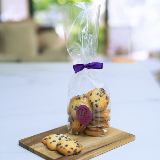 Biscuits palets fondants aux éclats de violette cristallisés