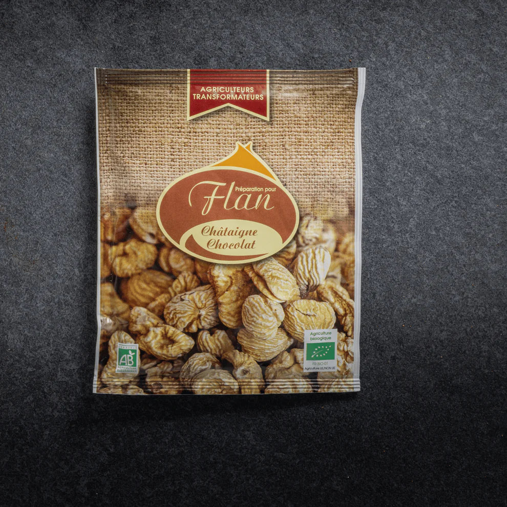 Préparation pour flan à la farine châtaigne - goût chocolat PRECO
