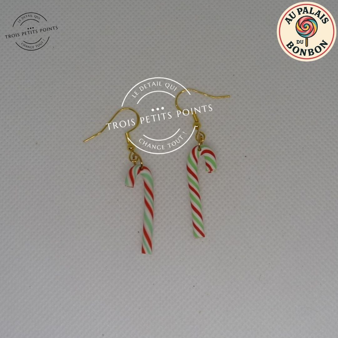 Boucles d'oreilles canne à sucre