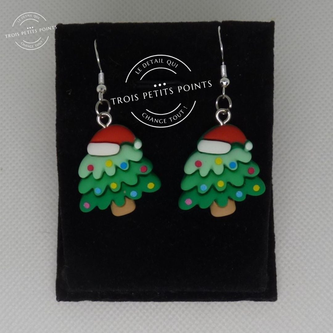 Boucles d'oreilles Sapin